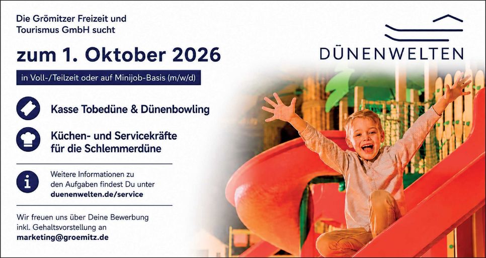 Stellenanzeige Dünenwelten