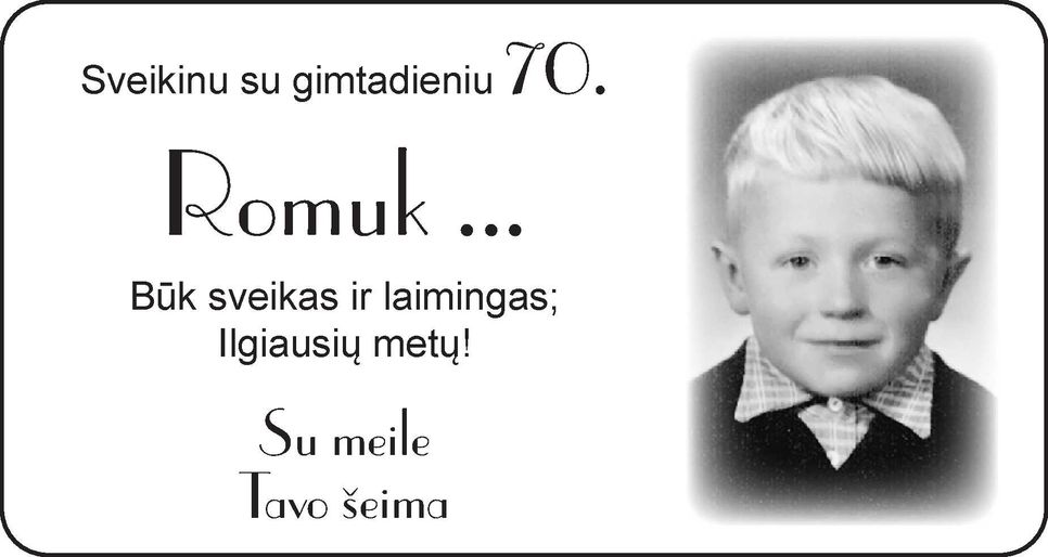 Geburtstag Romuk