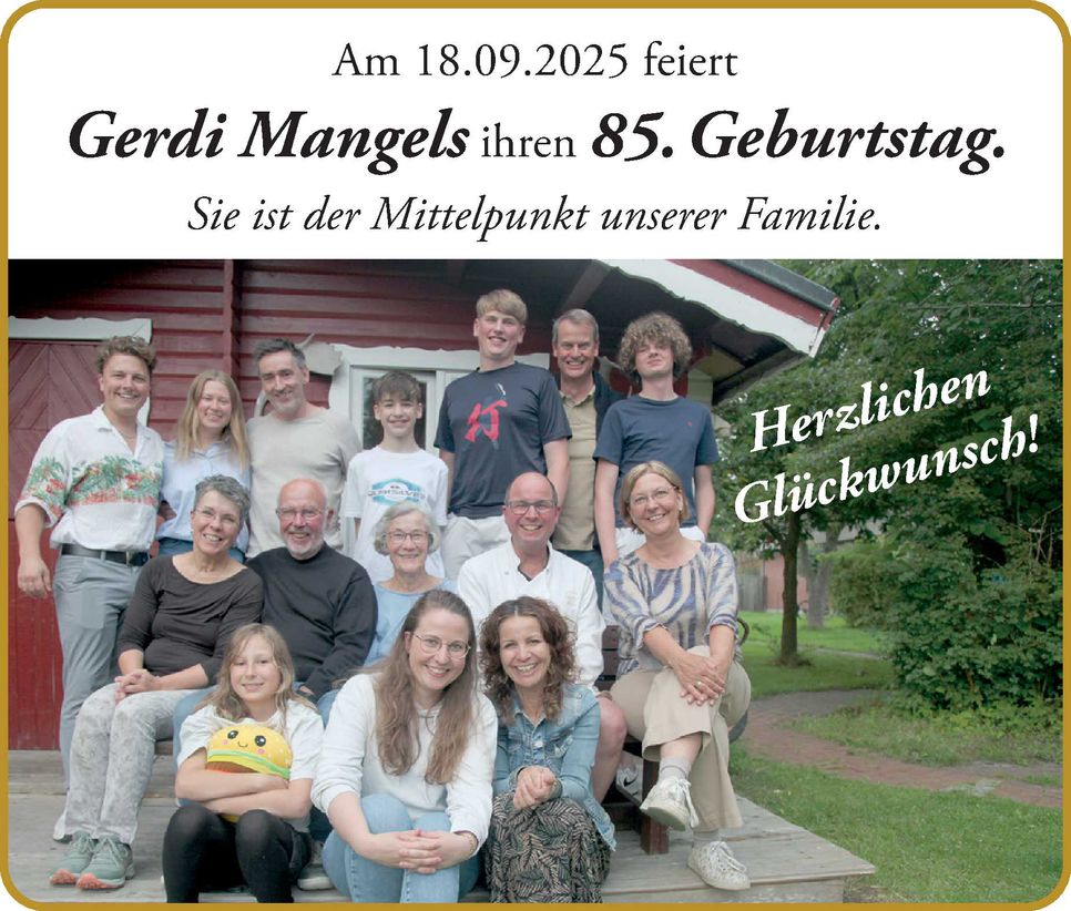 85. Geburtstag Gerdi 