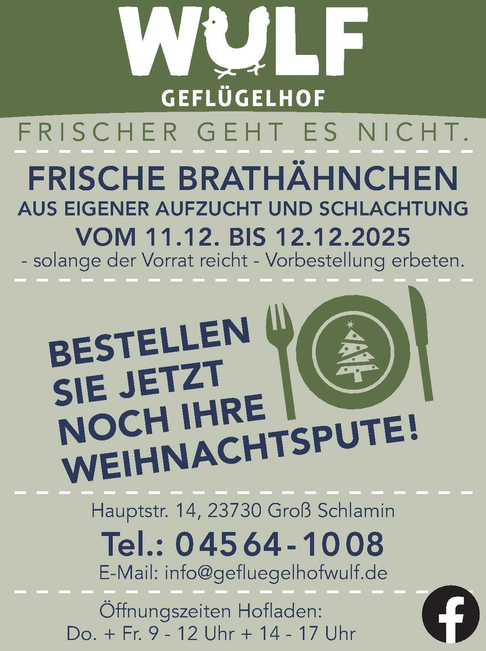 Brathähnchen/Weihnachtspute