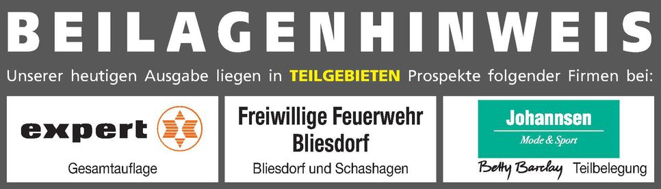 Beilagenhinweis