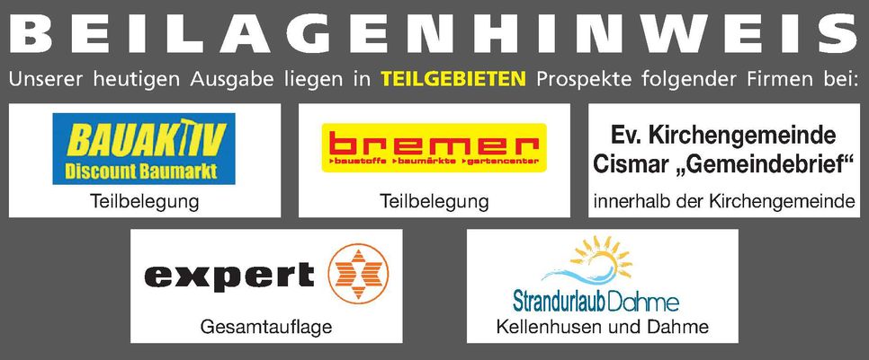Beilagenhinweis