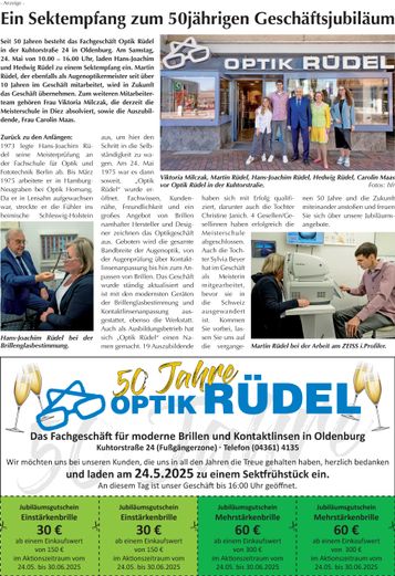 50 Jahre Optik Rüdel
