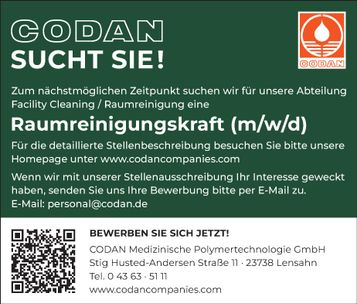 Raumreinigungskraft (m/w/d)