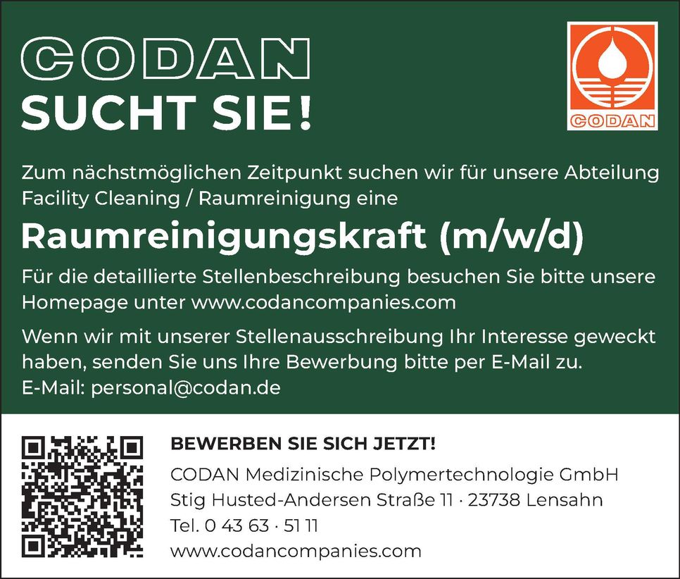 Raumreinigungskraft (m/w/d)