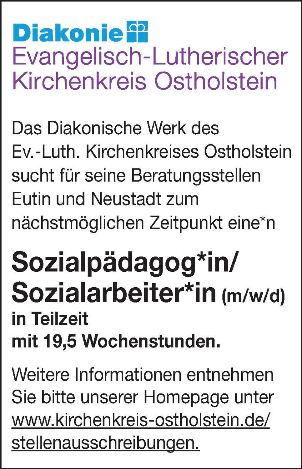 Sozialpädagog*in/Sozialarbeiter*in 