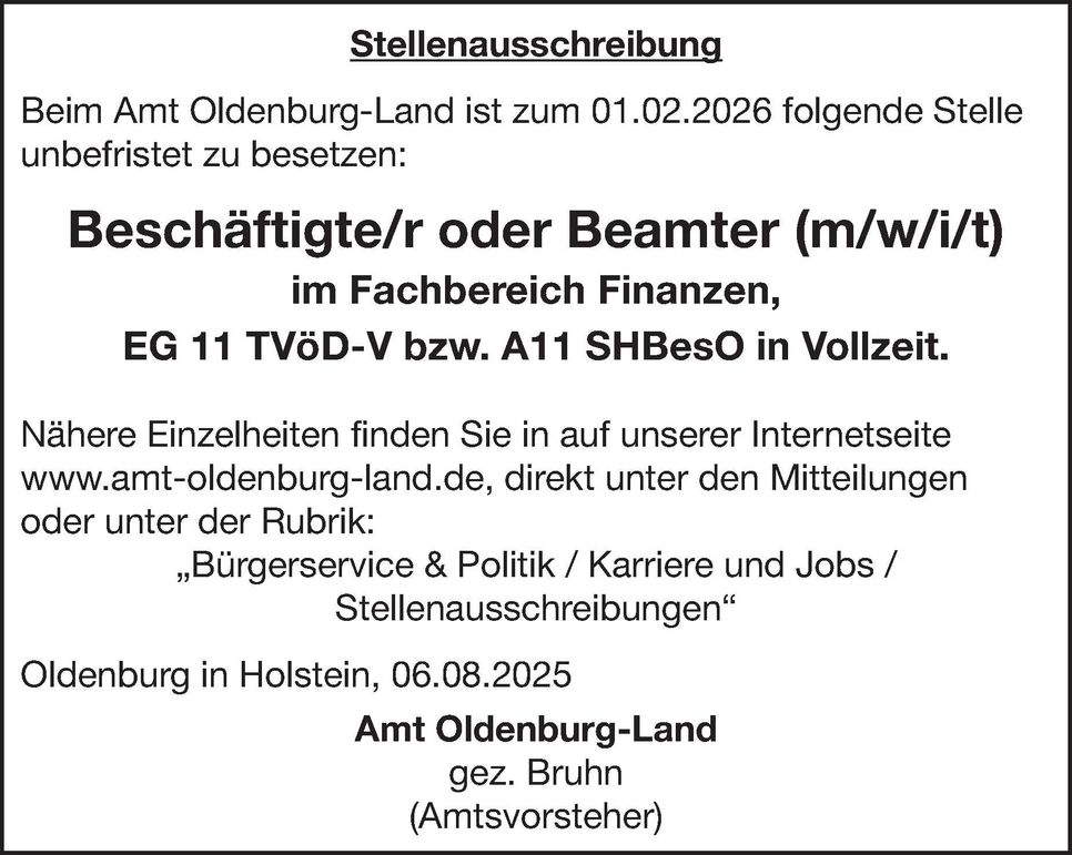  Beschäftigte /r oder Beamter Finanzen