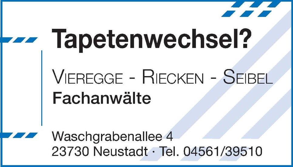 Tapetenwechsel? / RA Riecken