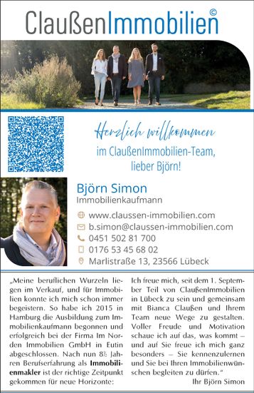 Herzlich willkommen lieber Björn 