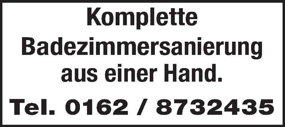Komplette Badezimmersanierung