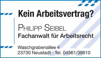 Arbeitsvertrag / RA Seibel