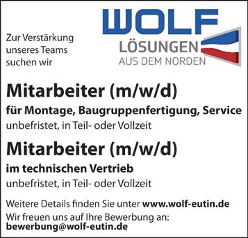 Mitarbeiter Montage & techn. Vertrieb Sa