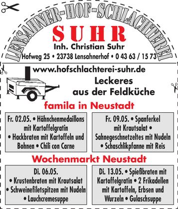 Feldküche/Wochenmarkt - Angebote