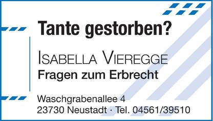 Tante gestorben? /RA Vieregge