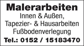 Maler hat noch Termine frei