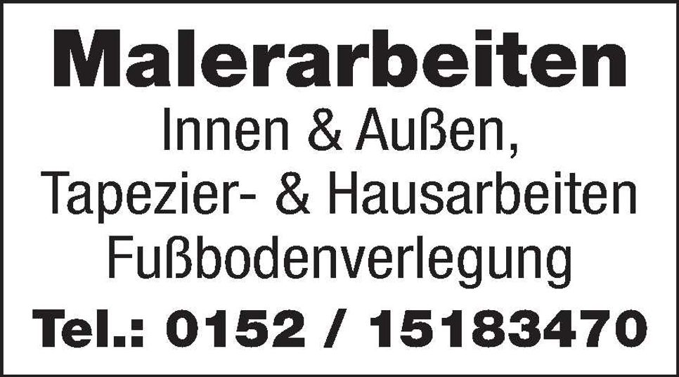 Maler hat noch Termine frei