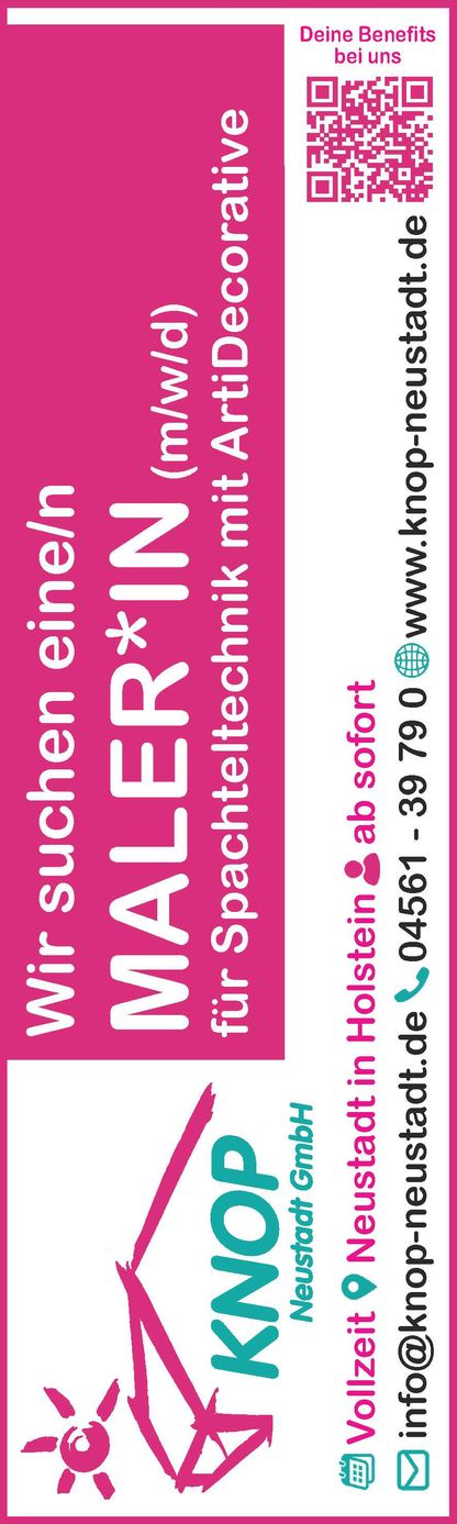 Stellenanzeige Maler 