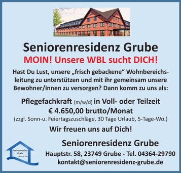 Stellenanzeige Unsere WBL sucht DICH!