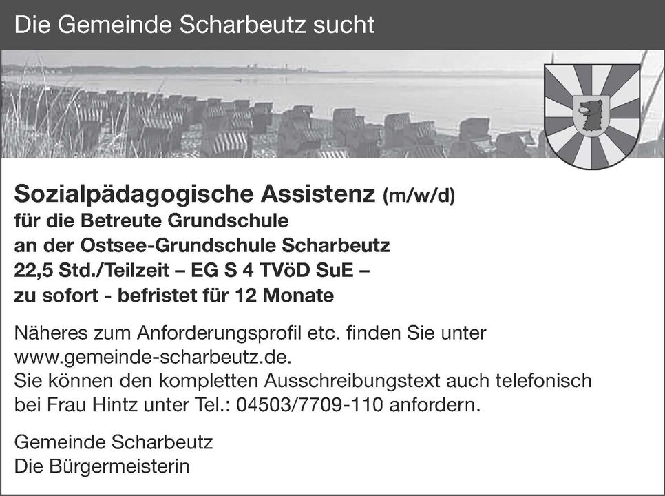 Sozialpädagogische Assistenz (m/w/d)