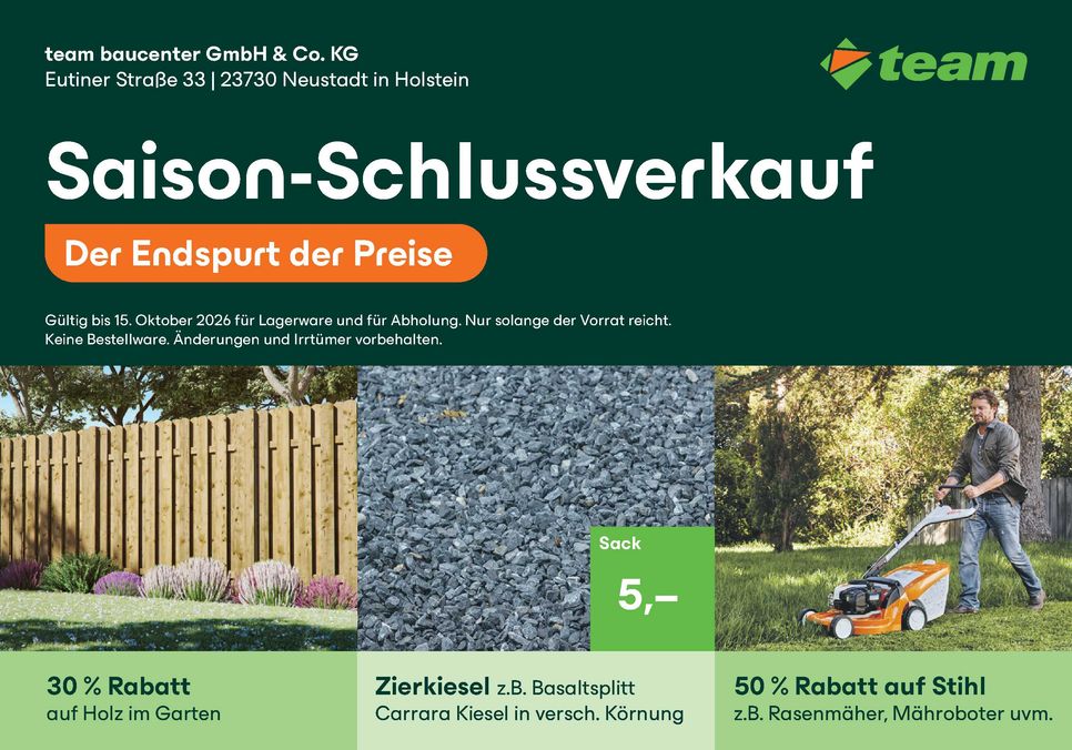 Garten im Herbst