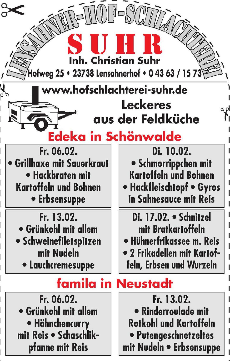 Feldküche - Neustadt / Schönwalde