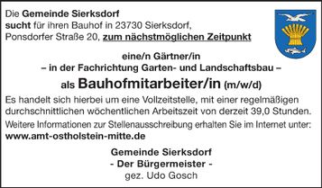 Gärtner Bauhof (m/w/d)
