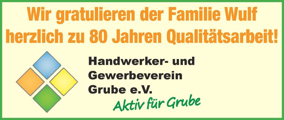 80 Jahre Tischlerei Wulf