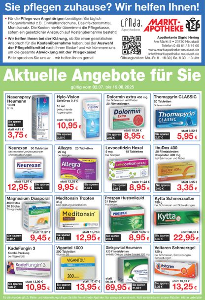 Angebote Juli/Aug. 2025
