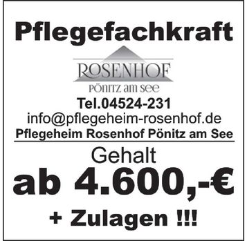 Gehalt ab 4.600 € (Pflegefachkraft) Sa