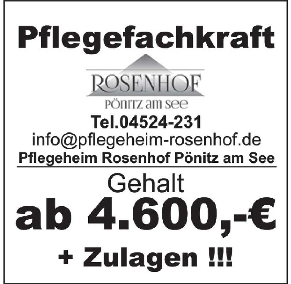 Gehalt ab 4.600 € (Pflegefachkraft) Sa