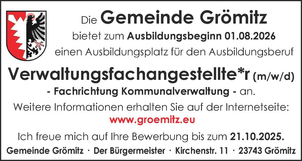 Stellenanzeige