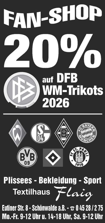 Fanshop - 20% WM Trikots