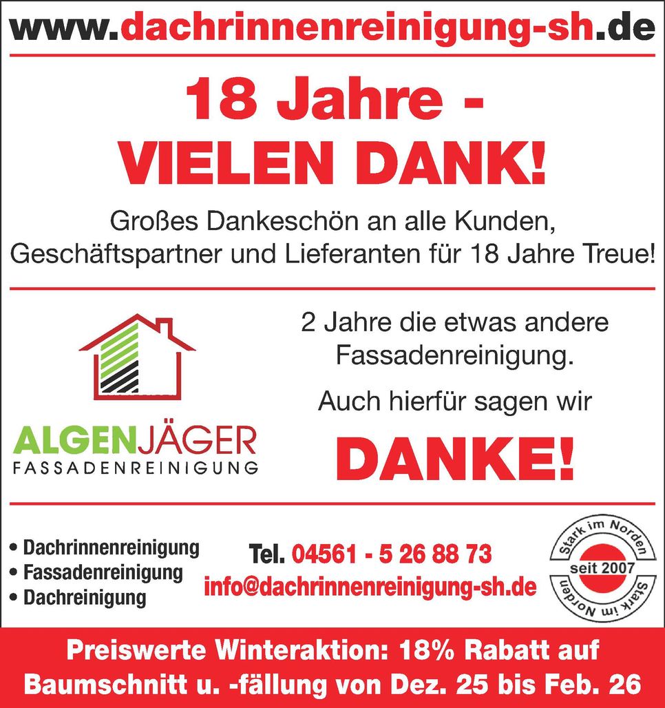 18-jähriges Bestehen 