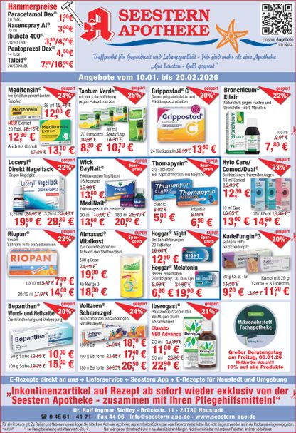 Seestern-Apotheke Angebote Jan. 25