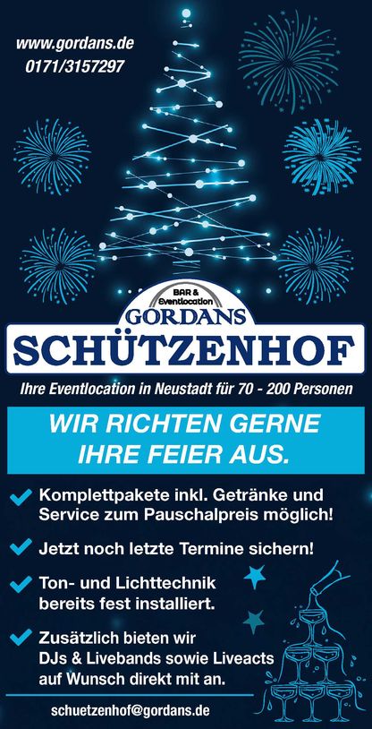 Weihnachtsfeier & Sylvesterfeier 