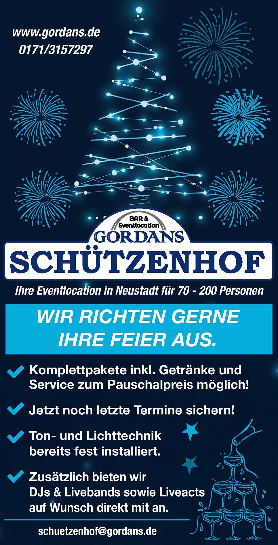 Weihnachtsfeier & Sylvesterfeier 