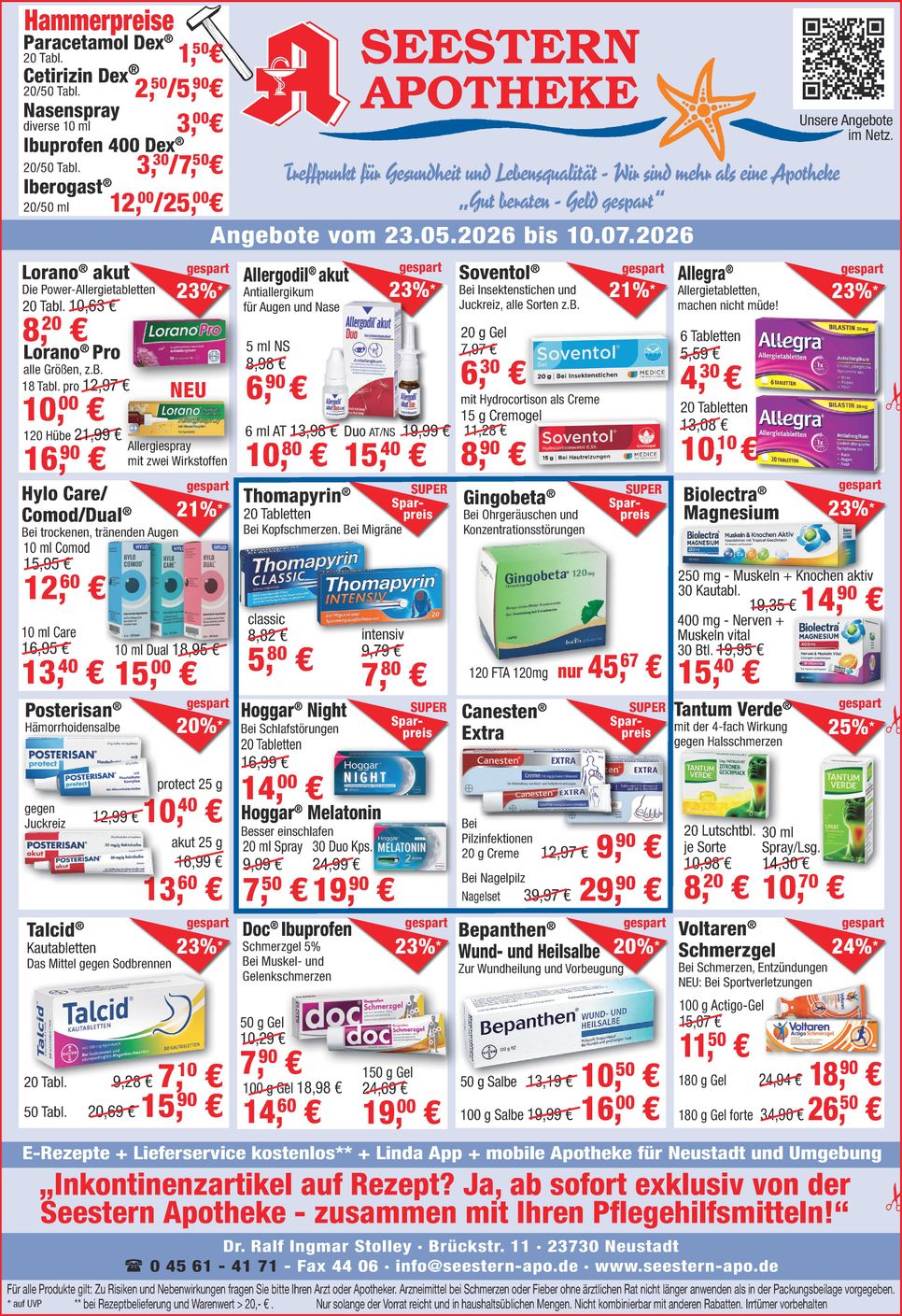 Seestern-Apotheke Angebote Mai 26