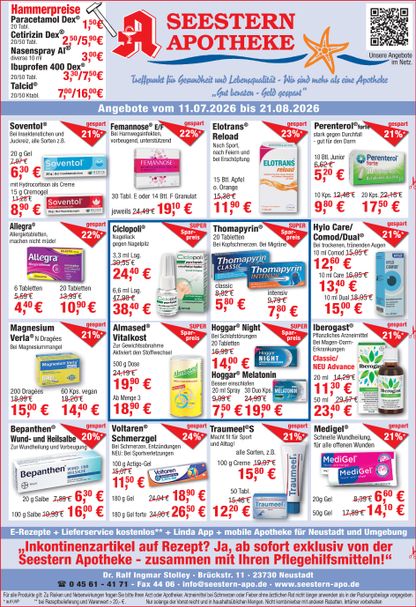Seestern-Apotheke Angebote Juli 26