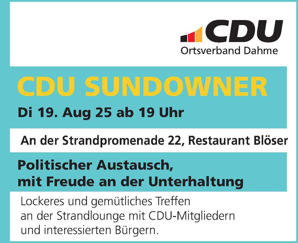 CDU Sundowner