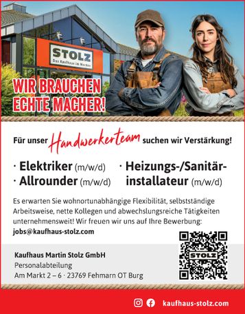 Stellenanzeige Handwerker