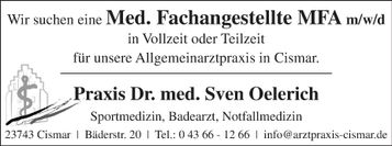Stellenanzeige MFA m/w/d