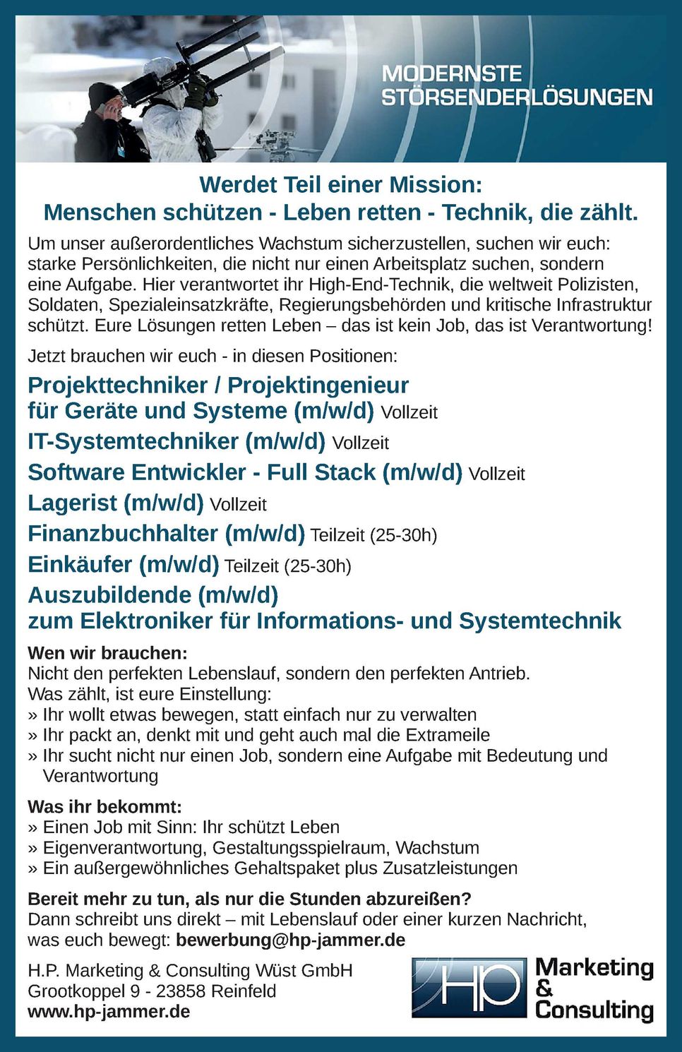 Stellenausschreibung 