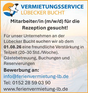 Mitarbeiter/in Rezeption