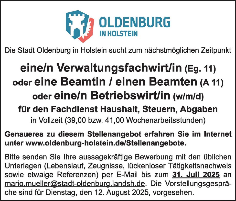 Verwaltungsfachwirt/in (EG11)