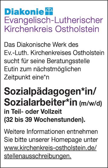 Sozialpädagoin / Sozialarbeiterin