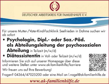 Abteilungsleitung / Diätassistent