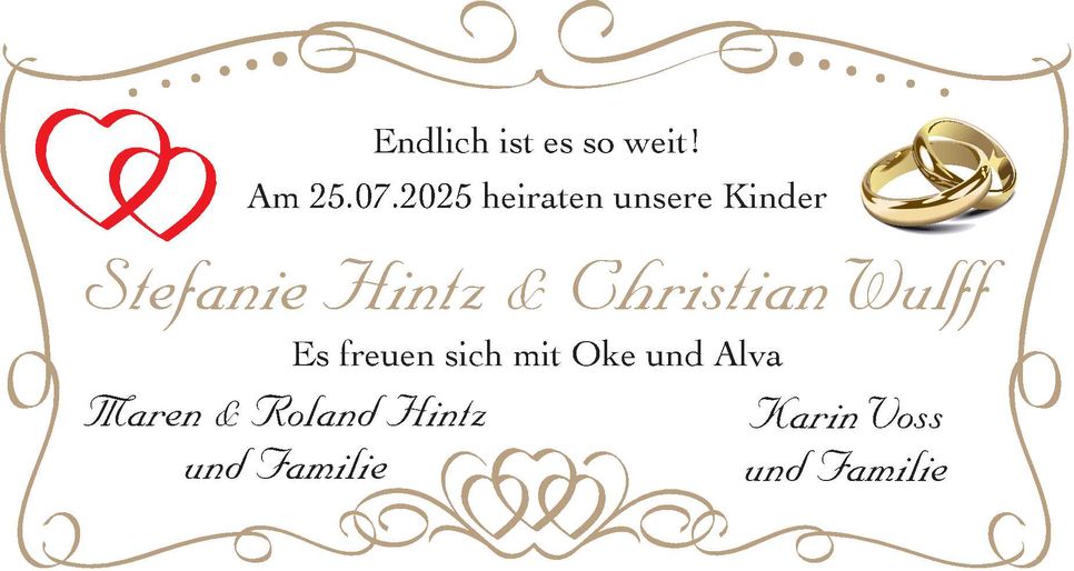 Hochzeit Stefanie und Christian