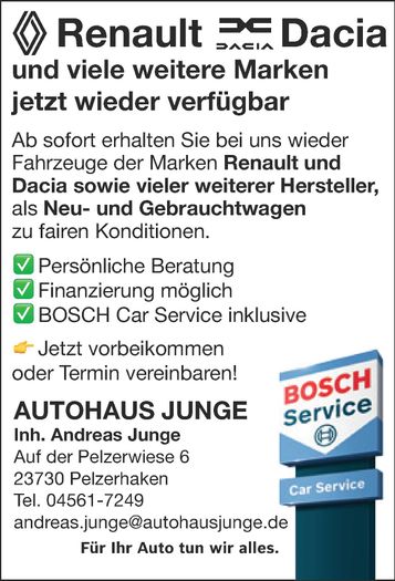 Renault und Dacia Verkauf