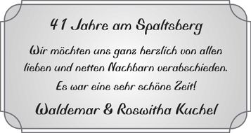 41 Jahre am Spaltsberg