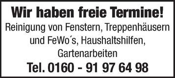Wir haben Termine frei!